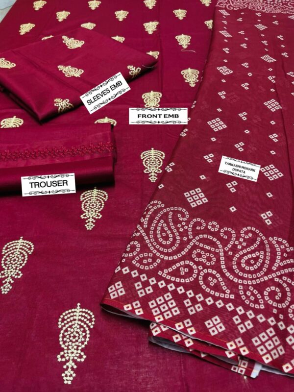 ALHAMDULILAH /CROSS STITCH 3pc Summer Casual Collection - Image 2