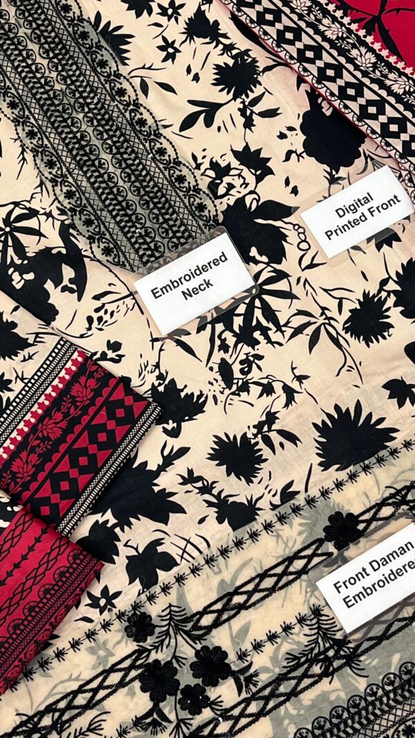 Zainab Chottani Lawn 3pc Summer Casual Collection - Image 3