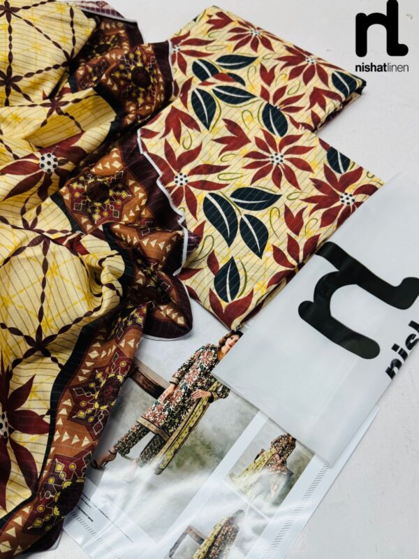 NISHA BY NISHAT 3pc Summer Eid Collection ( 9 Colors Collection) - Image 7