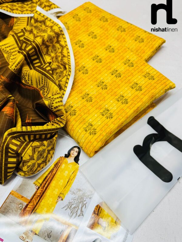 NISHA BY NISHAT 3pc Summer Eid Collection ( 9 Colors Collection) - Image 4
